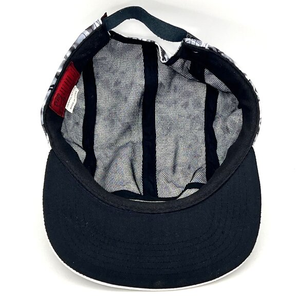 Entree LS Authentic Skull Print 5-Panel Cap Hat Adjustable Leather Strap - Picture 14 of 16